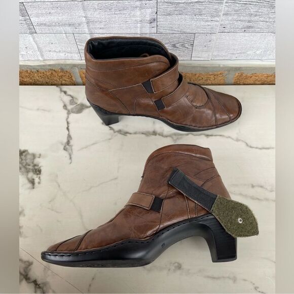 Josef Seibel Leather Tina Heel Ankle Boots size 40/8.5 - Picture 8 of 14